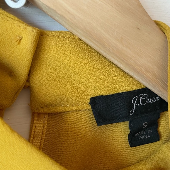 J. Crew Mockneck Peplum Top in 365 Crepe S - Picture 6 of 7